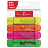 Faber Castell Fosforlu Kalem 46 Şeffaf 2024 4'lü 254644