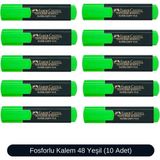 Faber-Castell Fosforlu Kalem 48 Serisi 10 Adet - Çam Yeşili