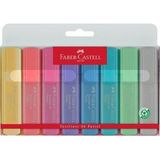Faber-Castell Fosforlu Kalem 8’li Pastel Renkler 1 Paket Textliner Soft Renkler Kesik Uçlu Işaretleme Kalemi 8 Pastel Renk