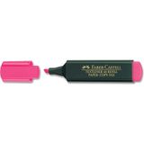 Faber-Castell Fosforlu Kalem Pembe 1 Adet 5-2-1 mm Uç Genişliği Düz Renk Vurgulayıcı Kalem