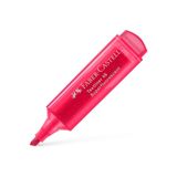 Faber Castell Fosforlu Kalem, Şeffaf Gövde, Kırmızı, 3 Çizgi Genişliği (5-2-1 mm)
