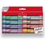 Faber-Castell Fosforlu Kalem Seti 8 Adet Metalik Renkler ile Yaratıcı Projeler İçin
