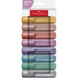 Faber Castell Fosforlu Kalem Seti 8’li Pastel Renkler Su Bazlı Mürekkep Kesik Uç 3 Farklı Çizgi Kalınlığı