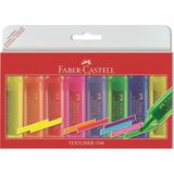 Faber-Castell Fosforlu Kalem Seti 8’li, Şeffaf Gövde, 7 Farklı Renk, Yeniden Doldurulabilir