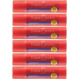 Faber-Castell Glue Stick Yapıştırıcı Katı Yapıştırıcı 20 gr Ruj Yapıştırıcı 6 Adet - Beyaz - Standart