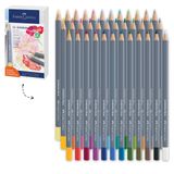 Faber-Castell Goldfaber Aqua Boya Kalemi Hediye Seti 36’lı, 12 Pastel ve 24 Klasik Renk, Yüksek Pigmentli, Suya Dayanıklı, Metal Kutu