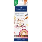Faber-Castell Goldfaber Aqua Çift Uç Markör Kalem 6 Renk Kaligrafi 5188164518000