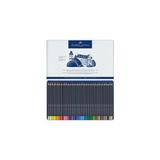 Faber Castell Goldfaber Aquarell Kuru Boya Kalemi, 48 Farklı Renk, Şık Metal Kutu, Canlı ve Parlak Renkler