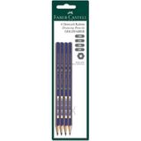 Faber-Castell Goldfaber Dereceli Kurşun Kalem Seti (Hb, 2b, 3b, 5b),profesyonel Çizim ve Yazım - Siyah