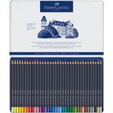 Faber-Castell Goldfaber Kuru Boya Kalemi, 36 Renk, Solmaya Dayanıklı Pigment, Yumuşak ve Canlı Renkler