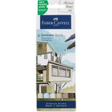Faber Castell Goldfaber Sketch Çift Taraflı Fırça Uçlu Marker Seti 6'lı Architecture Tone 164807