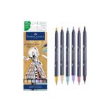 Faber Castell Goldfaber Sketch Marker Fashion 6'lı Set,Çift Fineliner Uçlu