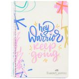Faber-Castell Grafiti Spiralli Defter, A4, 120 Yaprak, 70g Kağıt, Çizgili, 500 Mikron PP Kapak, PET Spiralli, Dayanıklı ve Kullanışlı
