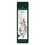 Faber Castell Graphite Aquarelle Kurşun Kalem Seti 5’li Metal Kutu Hb-2b-4b-6b-8b Siyah Naturel Suda Çözünür