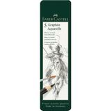faber-castell graphite aquarelle suda çözünür çizim kalemi 5'li metal kutu 5160117805000 - Yok