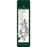 Faber-Castell Graphite Aquarelle Suda Çözünür Çizim Kalemi 5'Li Metal Kutu 5160117805000