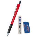 Faber-Castell Grip 1347 Uçlu Kalem Kırmızı 0.7 mm + Uç + Sınav Silgisi