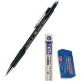Faber-Castell Grip 1347 Uçlu Kalem Siyah 0.7 mm + Uç + Sınav Silgisi