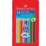 Faber-Castell Grip 2001 12'li Metal Kutu Kuru Boya Kalemi