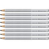 Faber-Castell Grip 2001 Jumbo Üçgen Kurşun Kalem Gri 8'li
