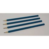 Faber-Castell Grip 2001 Kurşun Kalem B Petrol Yeşili 4 Adet