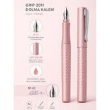 Faber Castell Grip 2011 Dolma Kalem M Uç Açık Pembe - Standart - Kartuşlu