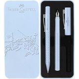 Faber-Castell Grip 2011 Hediye Seti Dolma Kalem + Tükenmez Kalem Gök Mavisi