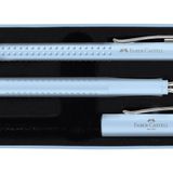 Faber-Castell Grip 2011 Hediye Seti, Gök Mavisi, M Uçlu Dolma Kalem + XB Tükenmez Kalem, Metal Kutuda, Ekstra Yumuşak Yazım