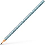 Faber-Castell Grip Parlak Renkler Kurşun Kalem 3'lü - Metalik Mavi