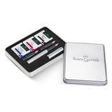 Faber-Castell Gümüş Grip 2011 Dolma Kalem Kaligrafi Set