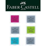 Faber-Castell Hamur Silgi 6lı (Pembe, Mavi, 3 Gri, Yeşil)