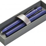 Faber Castell Hediye Seti Grip 2011 Dolma Kalem Ve Tükenmez Kalem Seti - Mavi