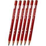 Faber-Castell Ilk Kalemim Jumbo Üçgen Başlangıç Kalemi Siyah 2.5 B 6 Adet Faber Jumbo Kurşun Kalem Oluklu Gövde Triangular - Standart