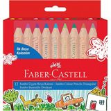 Faber Castell Jumbo İlk Boya Kalemim Yarım Boy Kuru Boya
