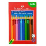 Faber Castell Jumbo Kuru Boya Kalemi Üçgen 12Li - 2 Adet