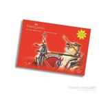 Faber-Castell Karton Kapak Resim Defteri 35x50 cm 15 Yaprak Renkli Tasarım ile Çocuklar İçin