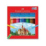 Faber-Castell Karton Kutu Boya Kalemi, 24 Renk, Yumuşak ve Canlı Renkler, Kolay Açılır, Kırılmaya Dayanıklı Uçlar, Uç Kırılmasına Karşı Dayanıklılığı Artıran Özel Yapıştırma Sistemi - 41 Delft Blue