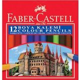 Faber-Castell Karton Kutu Yarım Boy 12'li Kuru Boya Seti