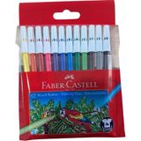 Faber-Castell Keçeli Kalem 12 Renk Yıkanabilir - Karışık-Çok Renkli - KEÇELİ