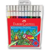 Faber-Castell Keçeli Kalem 12'li Set Canlı Renkler Ergonomik Tasarım ile Sanatınızı Yaratın