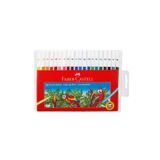 Faber-Castell Keçeli Kalem 20 Renk, Dayanıklı ve Parlak Renkler, Çocuklar İçin Güvenli, Su Bazlı Mürekkep, Yıkanabilir
