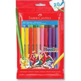 Faber-Castell Keçeli Kalem 20 Renk Faber Castell Fiesta Keçeli Boya Kalemi 20'li Paketli 20 Renk Faber Castell - 20 Adet - Renkli