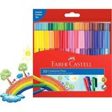 Faber-Castell Keçeli Kalem 30'lu Eğlenceli Yaratıcı Set Faber Castell 30 Renk Eğlenceli Keçeli Kalem Seti - 30 Adet - Renkli