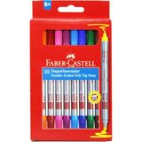 faber-castell keçeli kalem çift taraflı 10 renk 15 11 10 - Yok