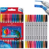 Faber-Castell Keçeli Kalem Seti Simli Çift Uçlu 10 Renk 5062151107000