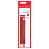 Faber-Castell Kırmızı 4'lü Kopya Boya Kalemi