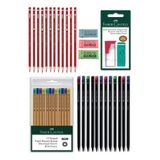 Faber-Castell Kırmızı Kurşun Kalem Set 3 Karmaofis