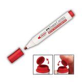 Faber Castell Kırmızı Yazı Tahta Kalemi Doldurulabilir ve Silinebilir w-20 1 Adet Faber Yazı Tahta Kalemi