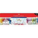 Faber-Castell Klasik Keçeli Kalem Maxi Set 48'li 12 Pastel 12 Neon 24 Klasik Renkli