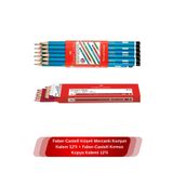 Faber Castell Köşeli Mercanlı Kurşun Kalem 12'li + Faber-Castell Kırmızı Kopya Kalemi 12'li